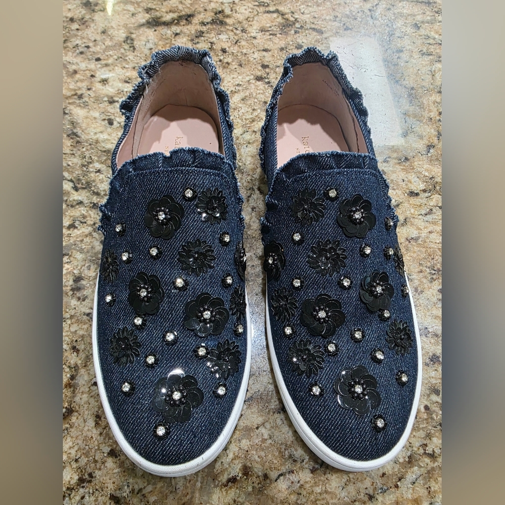 🔥 Kate Spade New York Louise Indigo Slip On Sneaker Shoes Women's  Size US 9 - Picture 4 of 10